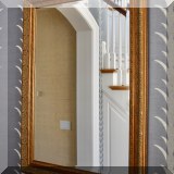 D01. Beveled glass mirror. 41”h x 29”w 